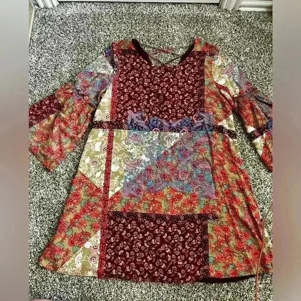 Entro multi patterned floral dress